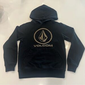 Kids Volcom Black and Gold Graphic Hoodie